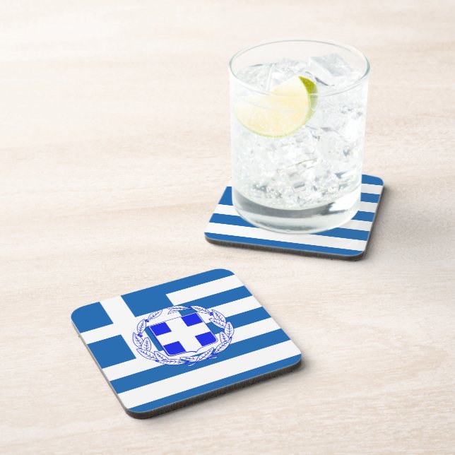 Posavasos Bandera de Grecia (Lado Derecho)