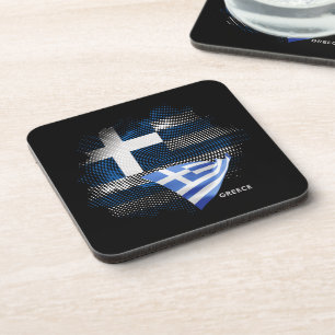 Posavasos bandera de Grecia