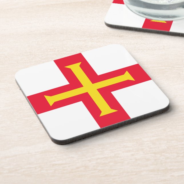Posavasos Bandera de Guernsey (Lado Izquierdo)