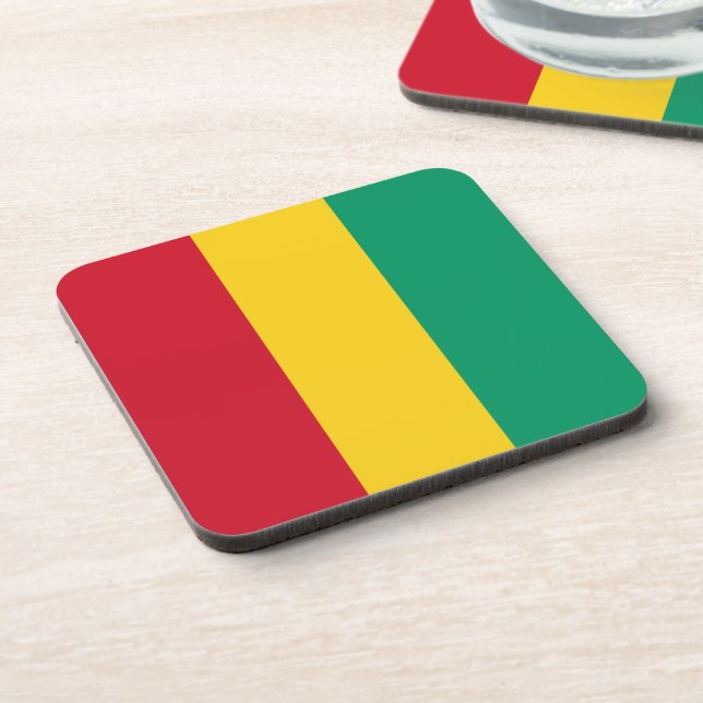 Posavasos Bandera de Guinea (Lado Izquierdo)
