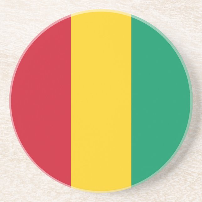 Posavasos Bandera de Guinea (Frente)