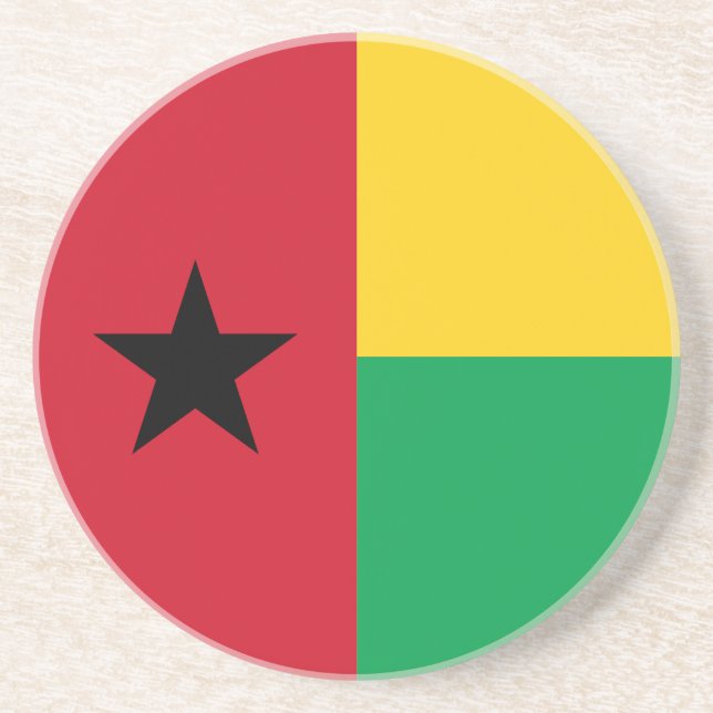 Posavasos Bandera de Guinea Bissau (Frente)