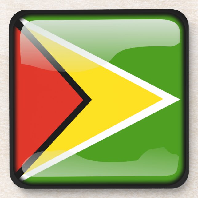 Posavasos Bandera de Guyana (Frente)