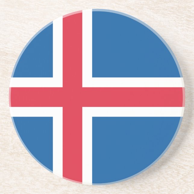 Posavasos Bandera de Islandia (Frente)