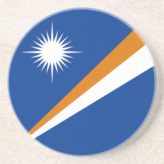 Posavasos Bandera de Islas Marshall (Frente)