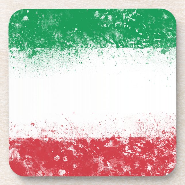 Posavasos Bandera de Italia (Frente)