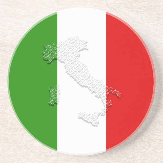 Posavasos Bandera de Italia (Frente)