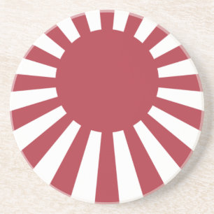 Posavasos Bandera de Japón: Sol Naciente Imperial de Edo a l