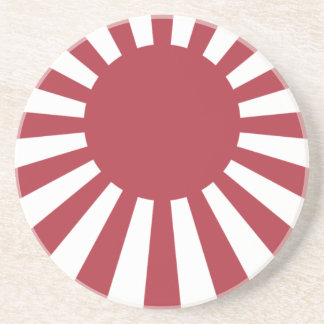 Posavasos Bandera de Japón: Sol Naciente Imperial de Edo a l