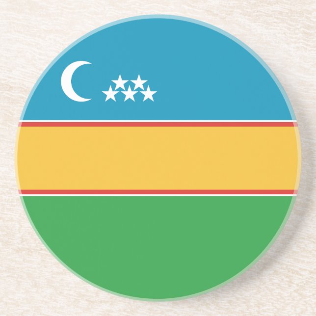 Posavasos Bandera de Karakalpakstan (Frente)