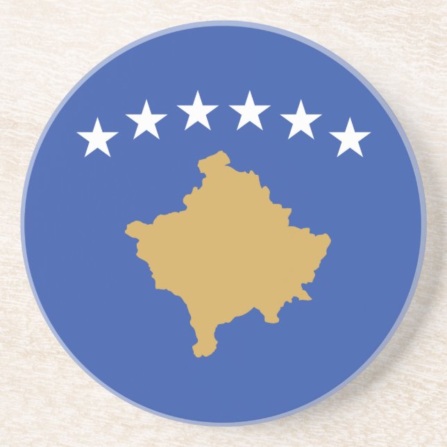 Posavasos Bandera de Kosovo (Frente)