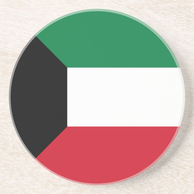 Posavasos Bandera de Kuwait (Frente)