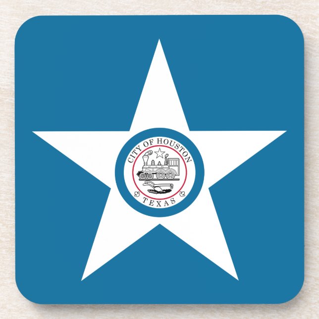 Posavasos Bandera de la ciudad de Houston, Pascua de Bebidas (Frente)