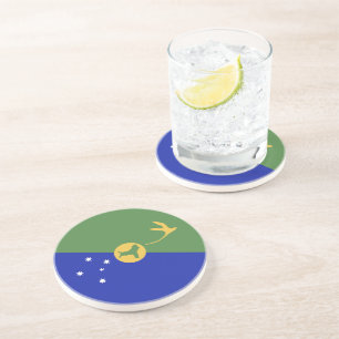Posavasos Bandera de la isla de los navidades