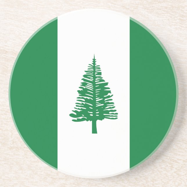 Posavasos Bandera de la isla Norfolk (Frente)