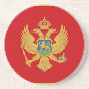 Posavasos Bandera de la montaña rusa de Montenegro