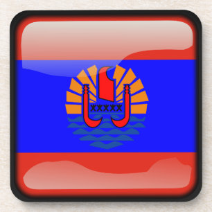Posavasos Bandera de la Polinesia Francesa