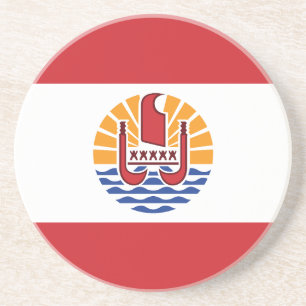 Posavasos Bandera de la Polinesia Francesa