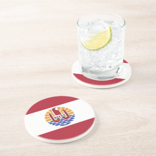 Posavasos Bandera de la Polinesia Francesa