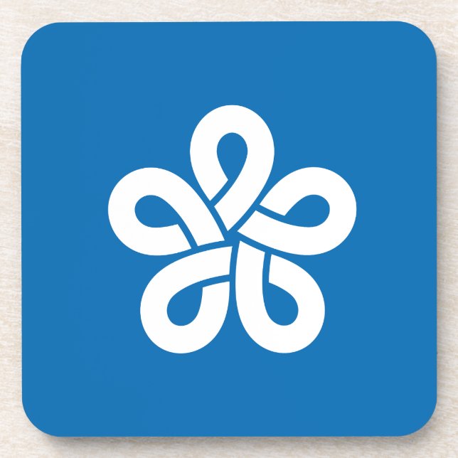 Posavasos Bandera de la prefectura de Fukuoka, Japón