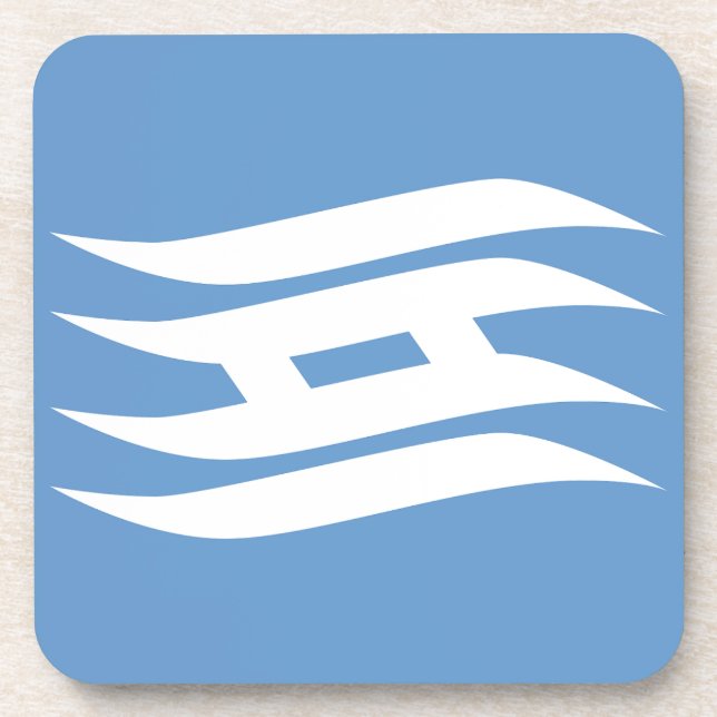 Posavasos Bandera de la Prefectura de Osaka, Japón (Frente)