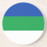 Posavasos Bandera de la República de Komi<br><div class="desc">Bandera patriótica de la República de Komi</div>