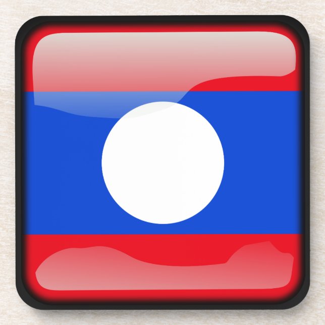 Posavasos Bandera de Laos (Frente)