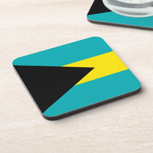Posavasos Bandera de las Bahamas (Lado Izquierdo)
