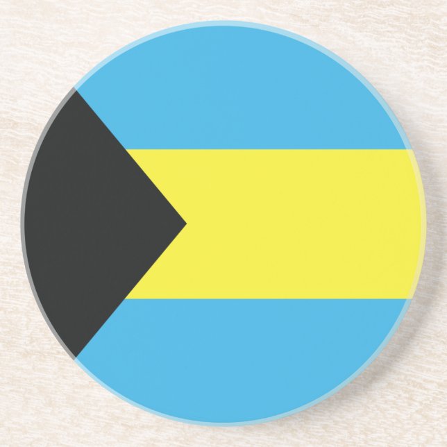 Posavasos Bandera de las Bahamas (Frente)