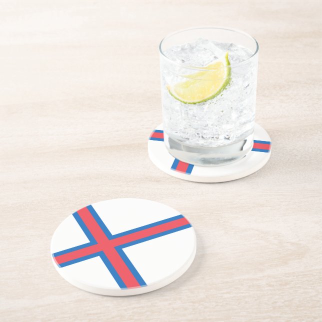Posavasos Bandera de las Islas Feroe (Lado)