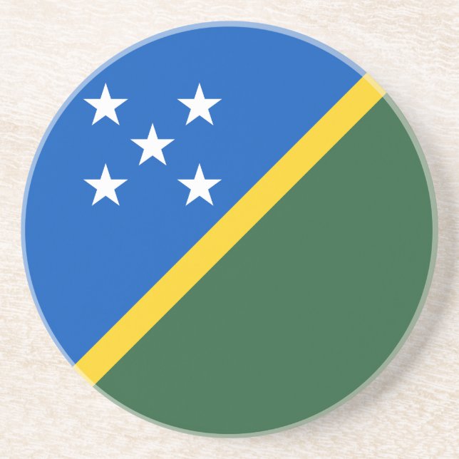 Posavasos Bandera de las Islas Salomón (Frente)