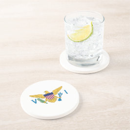 Posavasos Bandera de las Islas Vírgenes de Estados Unidos