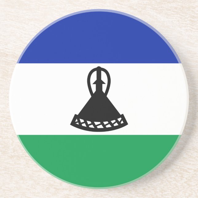 Posavasos Bandera de Lesoto (Frente)