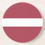 Posavasos Bandera de Letonia<br><div class="desc">Bandera patriótica de Letonia.</div>