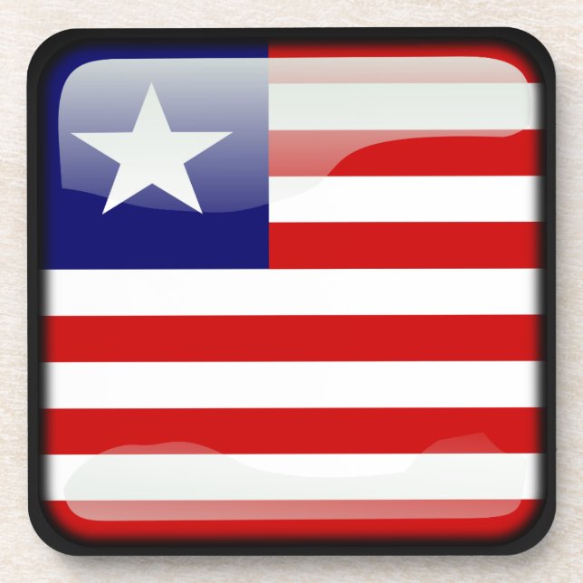 Posavasos Bandera de Liberia (Frente)