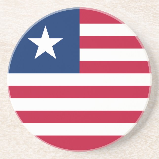 Posavasos Bandera de Liberia (Frente)