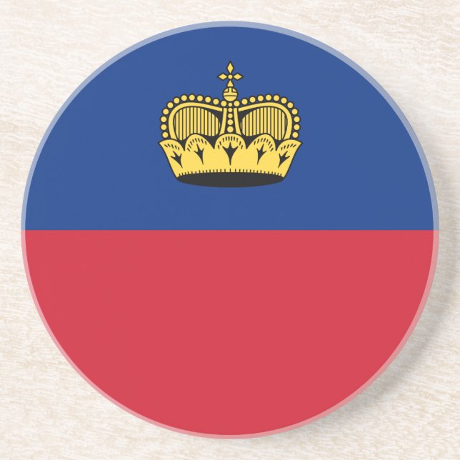 Posavasos Bandera de Liechtenstein (Frente)