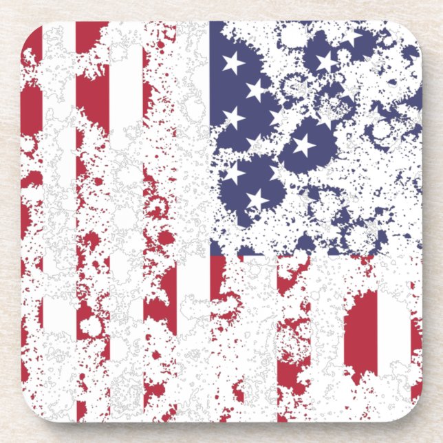 Posavasos Bandera de los Estados Unidos/Estados Unidos efect (Frente)
