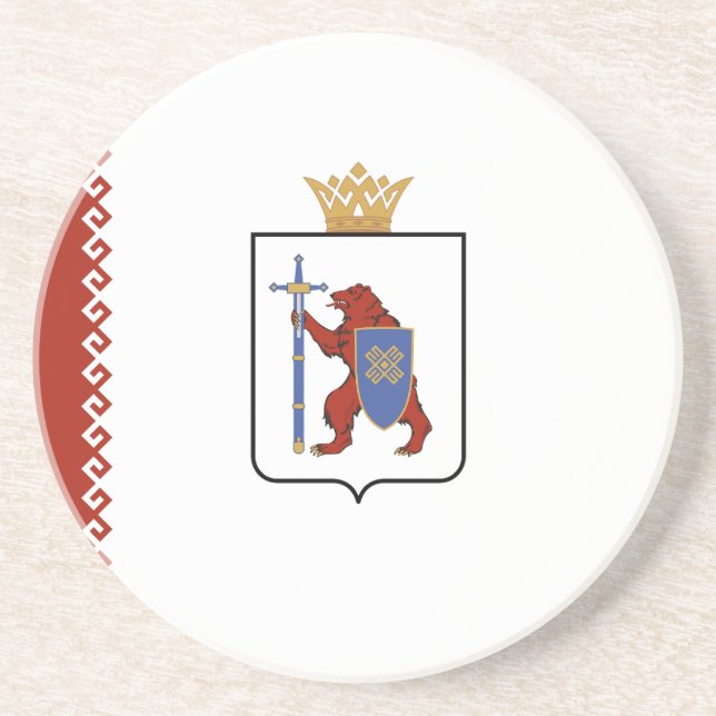Posavasos Bandera de Mari El (Frente)