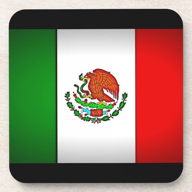 Posavasos Bandera de México estilizada (Frente)