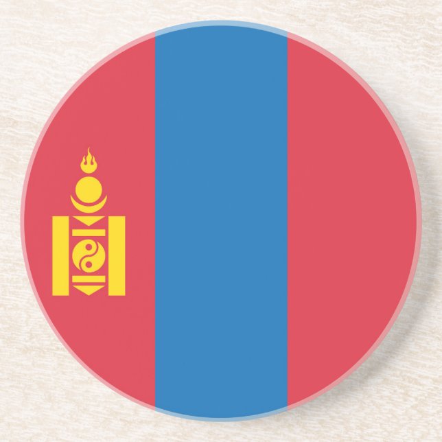 Posavasos Bandera de Mongolia (Frente)