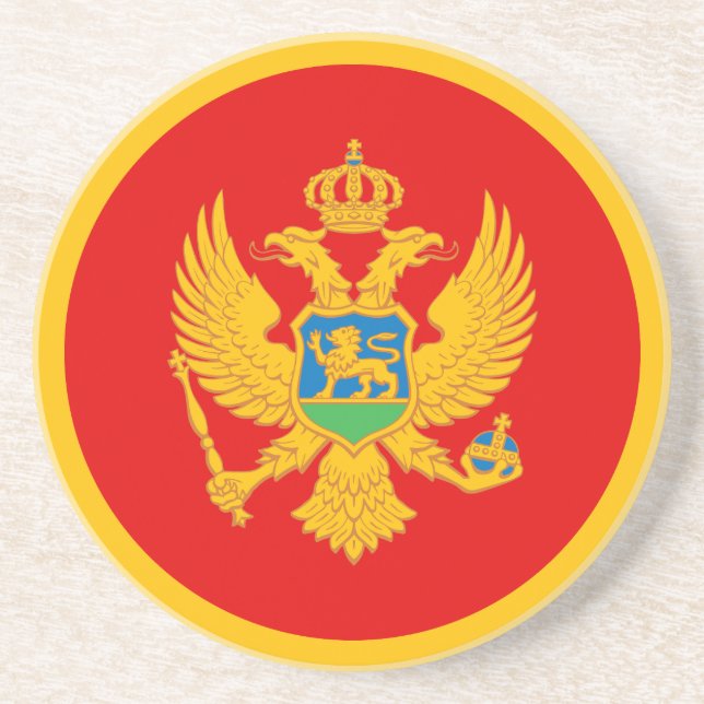 Posavasos Bandera de Montenegro (Frente)