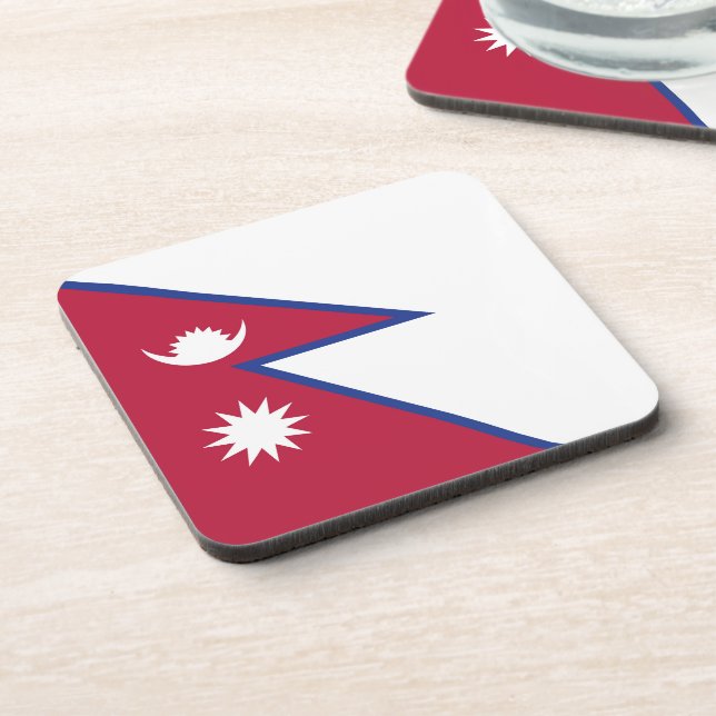 Posavasos Bandera de Nepal (Lado Izquierdo)