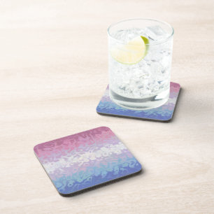 Posavasos Bandera de orgullo Bigender Groovy Ripply Excéntri