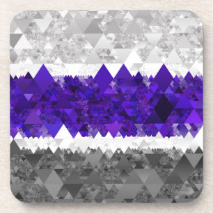 Posavasos Bandera de orgullo Greygender geométrico retro boh