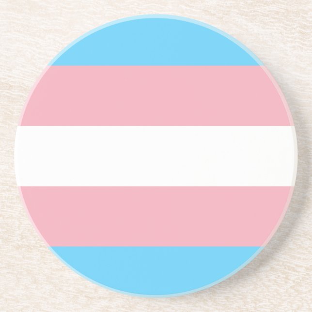 Posavasos Bandera de orgullo transgénero (Frente)