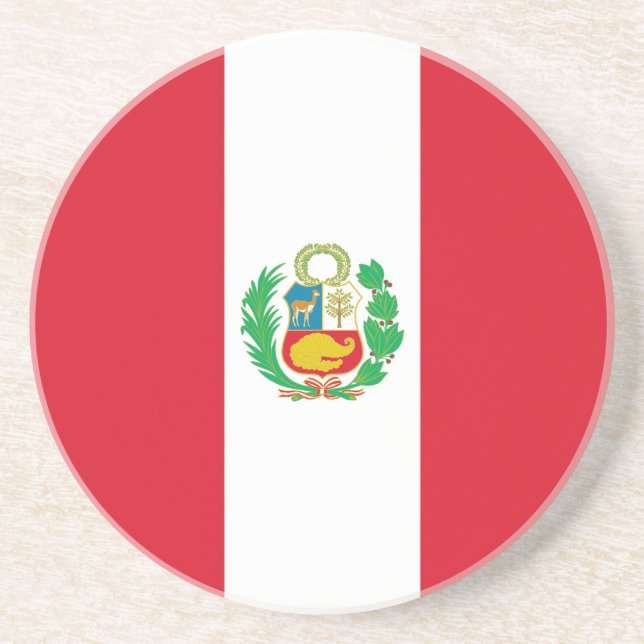 Posavasos Bandera de Perú (Frente)