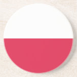 Posavasos Bandera de Polonia<br><div class="desc">Bandera patriótica de Polonia.</div>