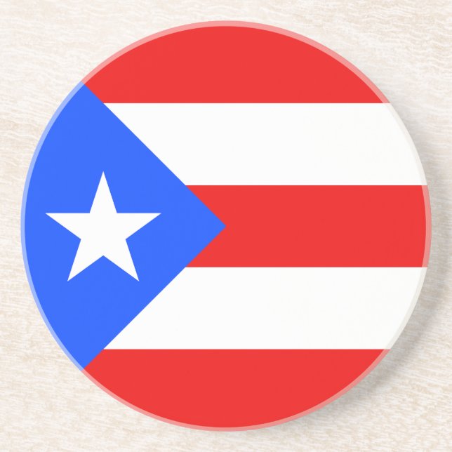 Posavasos Bandera de Puerto Rico (Frente)