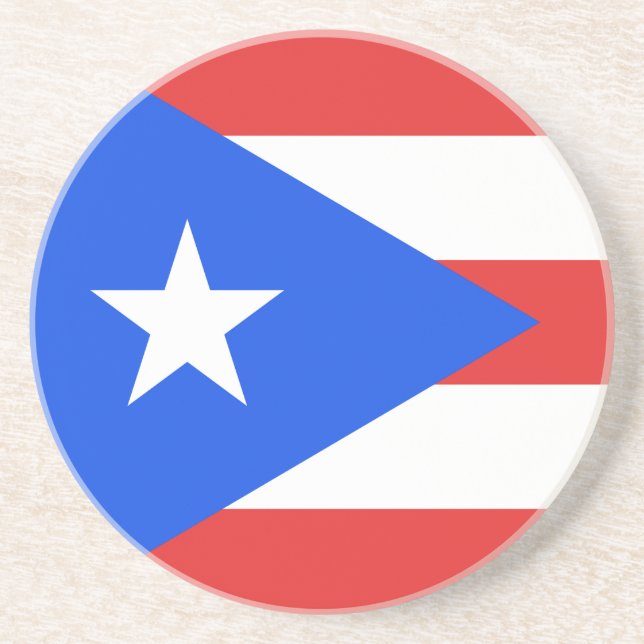 Posavasos Bandera de Puerto Rico (Frente)